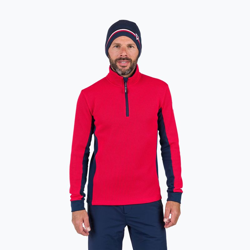 Pánská sportovní mikina Rossignol Cieloalto Fleece Half zip sports red