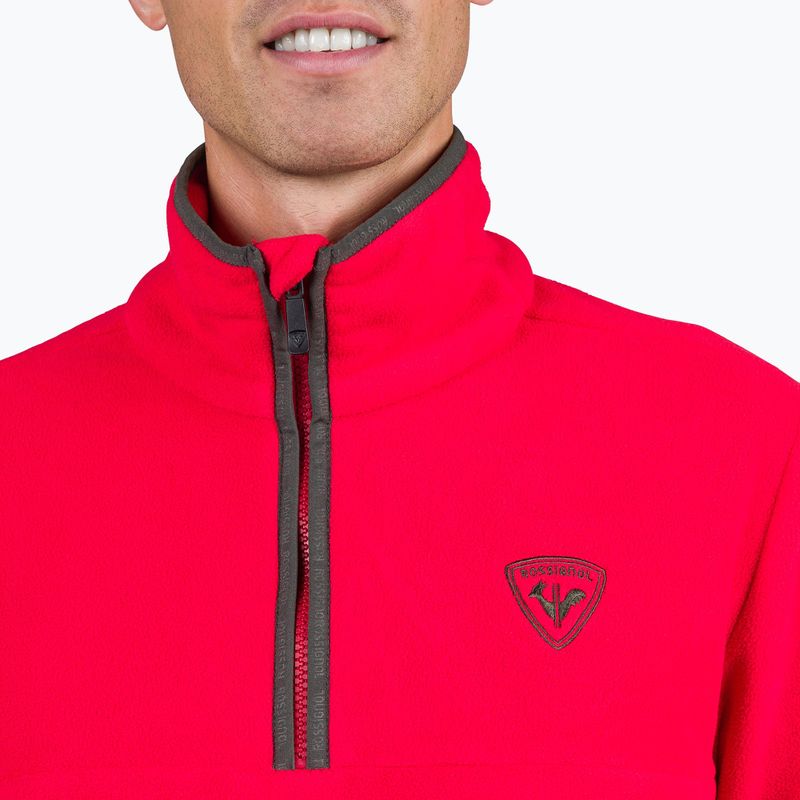 Pánská mikina Rossignol Strawpile Fleece Hz sports red 4