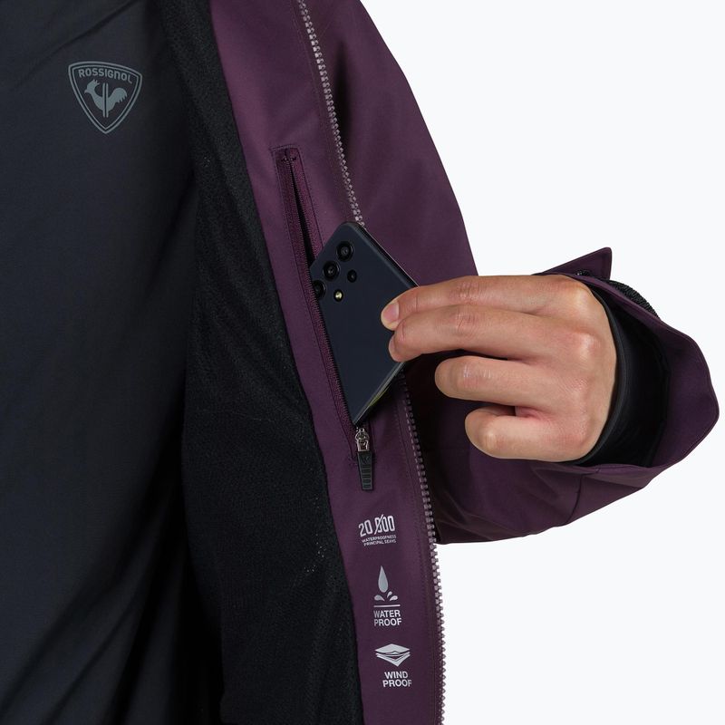 Pánská lyžařská bunda Rossignol Corbet'S 2L mulberry 8