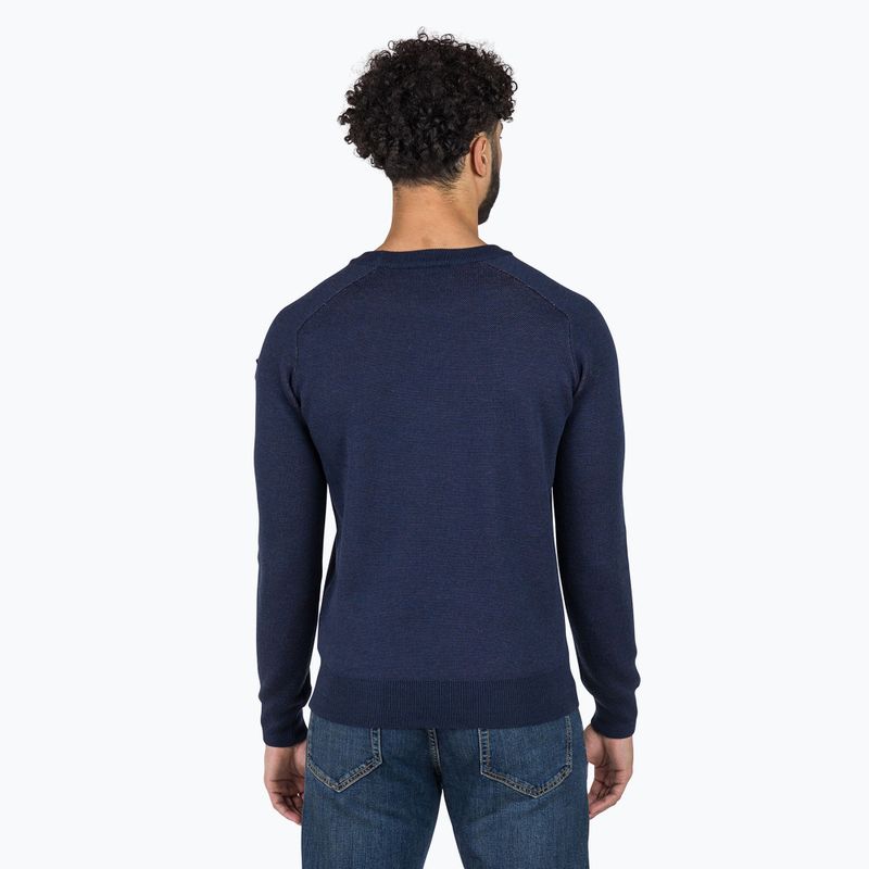 Pánský svetr Rossignol Jacquard Crew Neck dark navy 3