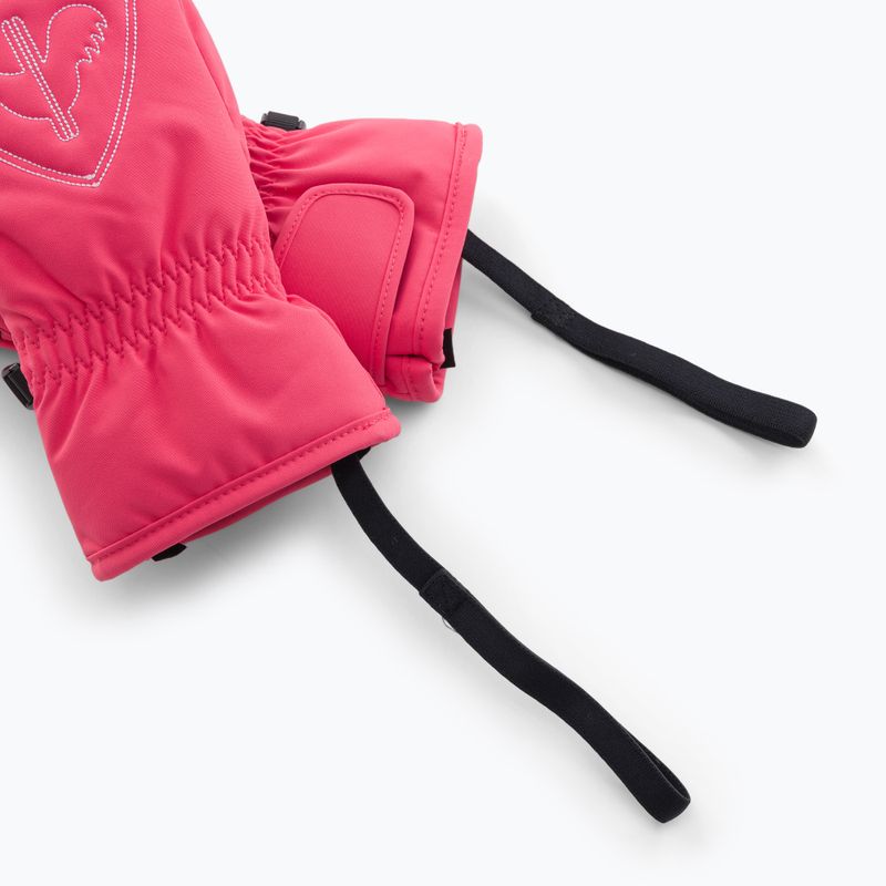 Dětské lyžařské rukavice Rossignol Jr Rooster M tea rose 6