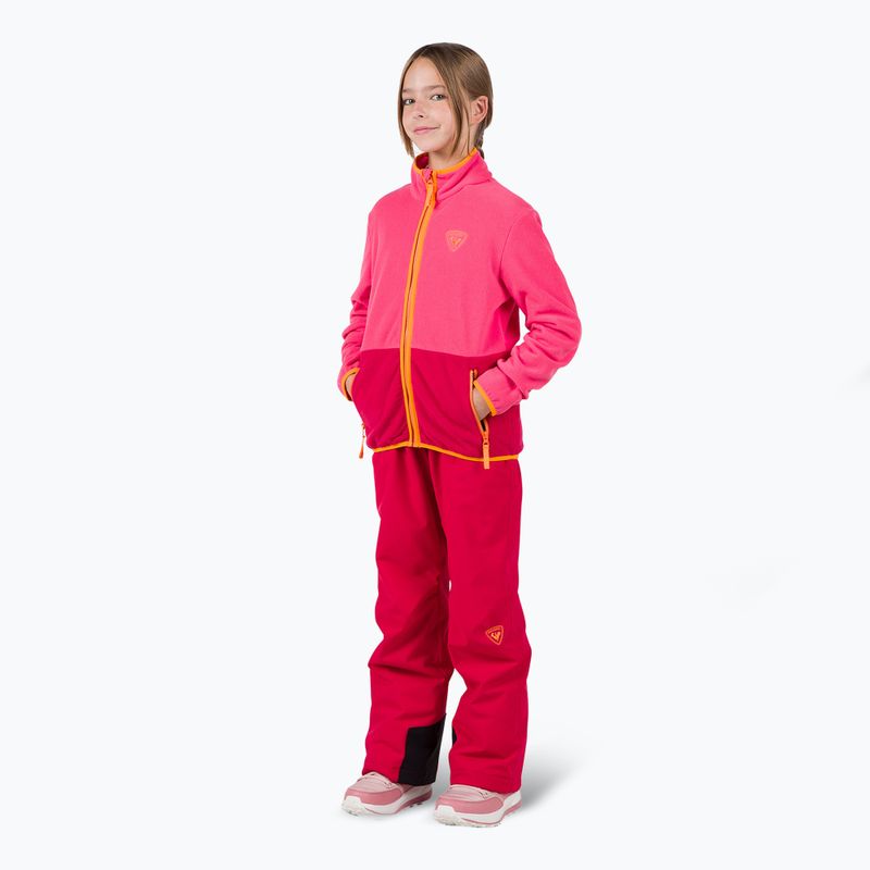 Dětská mikina  Rossignol Jr Strawpile Fleece Fz tea rose 2