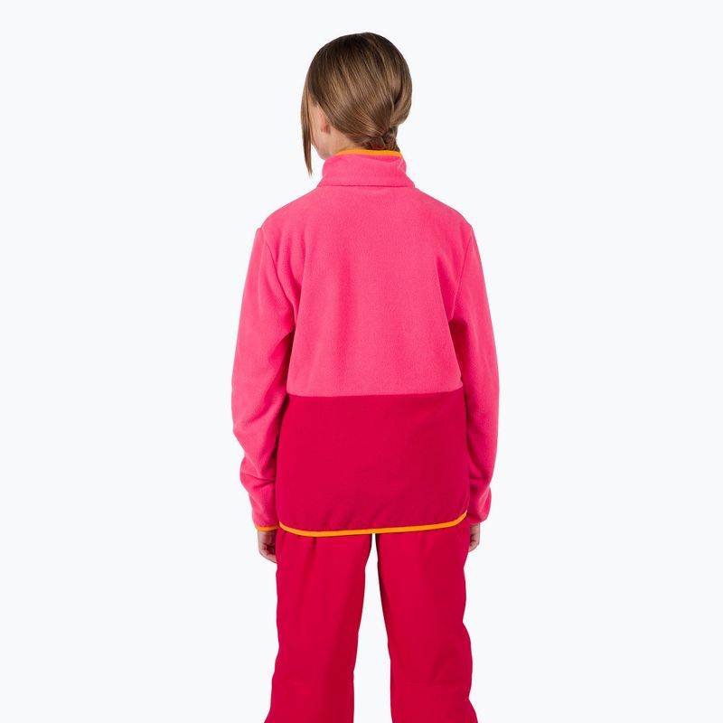 Dětská mikina  Rossignol Jr Strawpile Fleece Fz tea rose 3