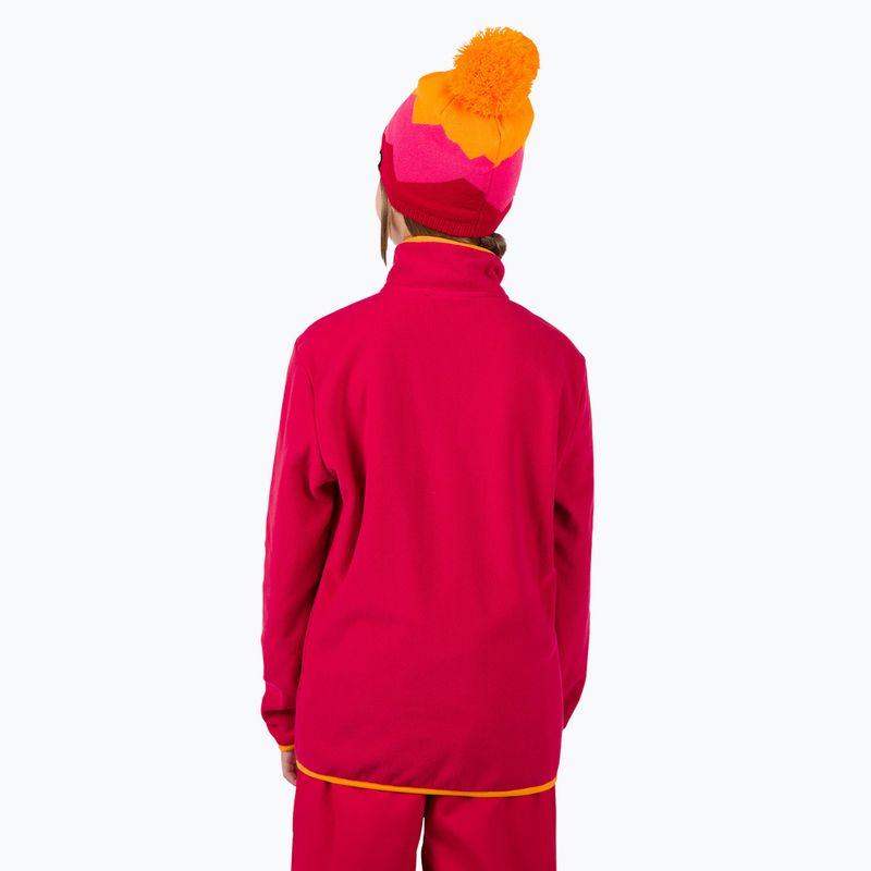 Dětská mikina Rossignol Jr Strawpile Fleece Fz ruby red 3