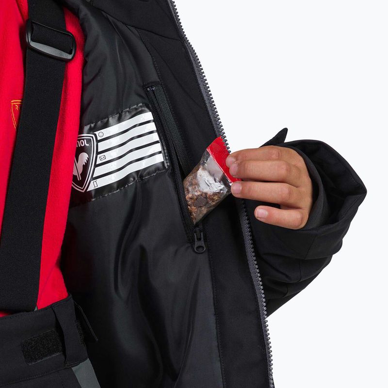 Dětská lyžařská bunda Rossignol Strawpile Jr black 12