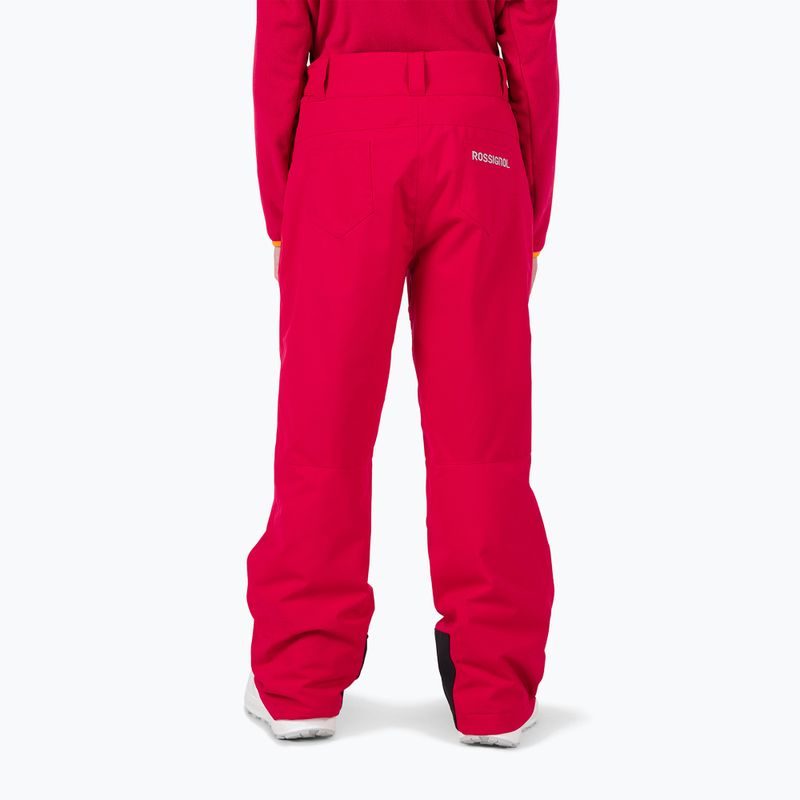 Dětské lyžařské kalhoty Rossignol Girl Ski ruby red 3
