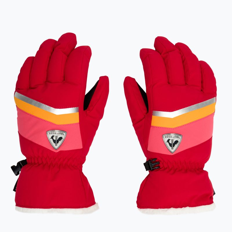 Dámské lyžařské rukavice  Rossignol New Piste G ruby red 2