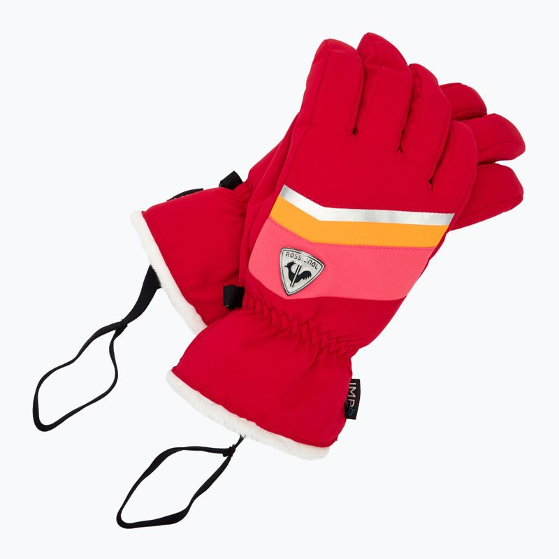 Dámské lyžařské rukavice  Rossignol New Piste G ruby red 5