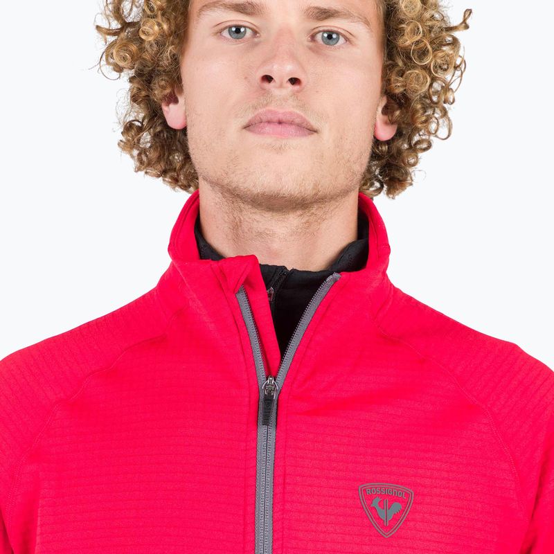 Pánská mikina Rossignol Blackside Fleece Fz sports red 4