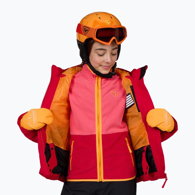 Dětská lyžařská bunda Rossignol Girl Staci ruby red 9
