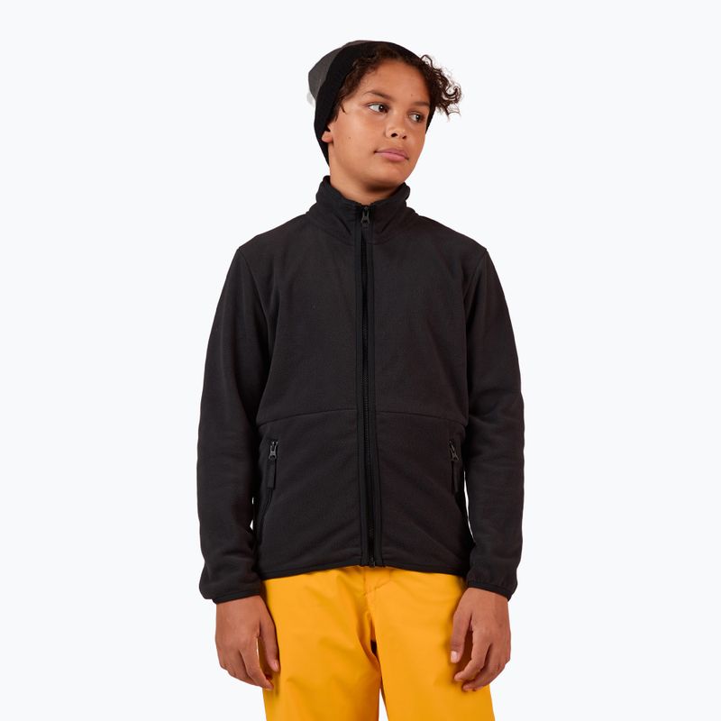 Dětská fleecová mikina Rossignol Jr Strawpile Fleece Fz black
