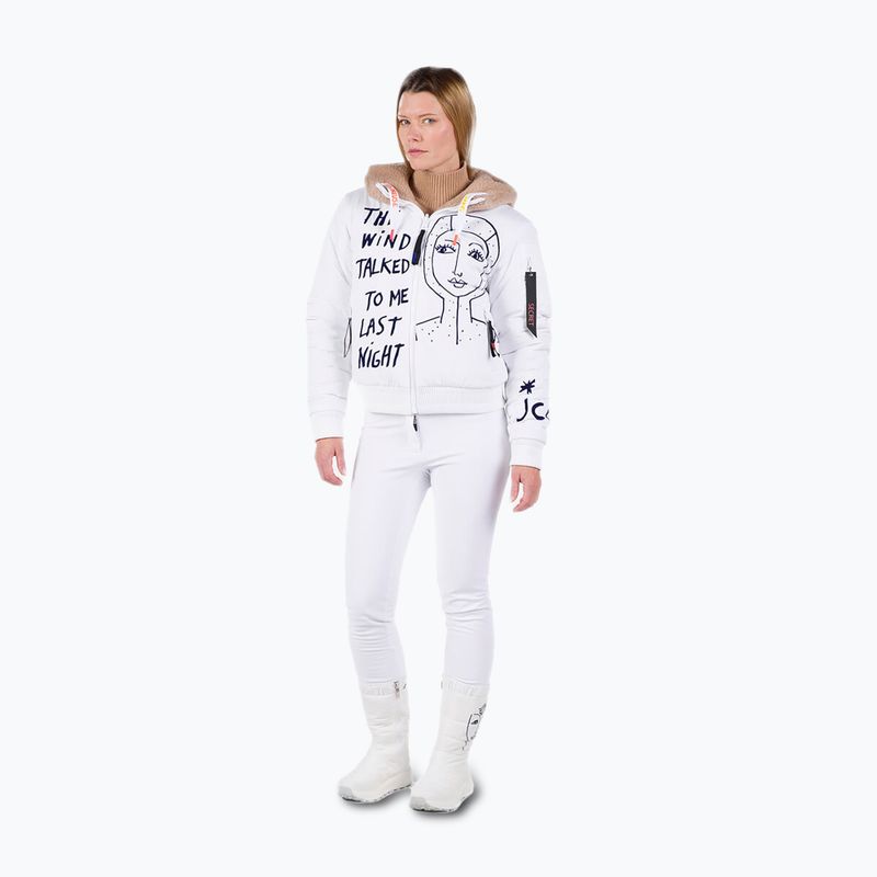 Dámská lyžařská bunda  Rossignol Yety Fleecy Bomber white 2