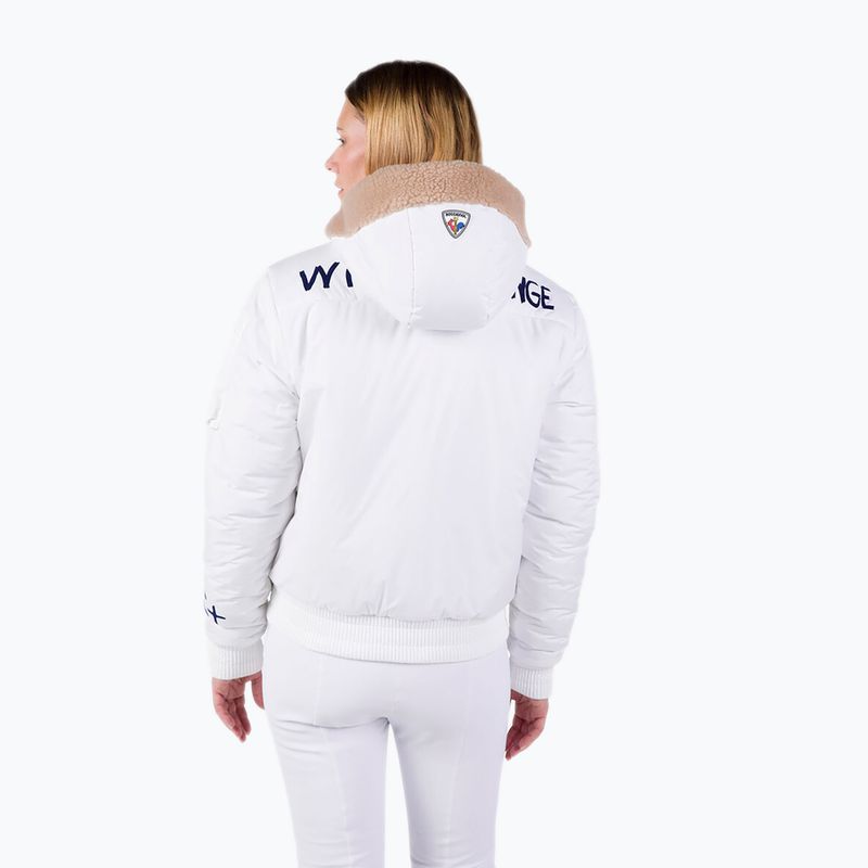 Dámská lyžařská bunda  Rossignol Yety Fleecy Bomber white 5