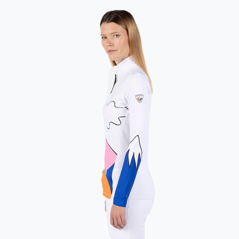 Dámská lyžařská mikina  Rossignol Booster 1/2 Zip Top white 4