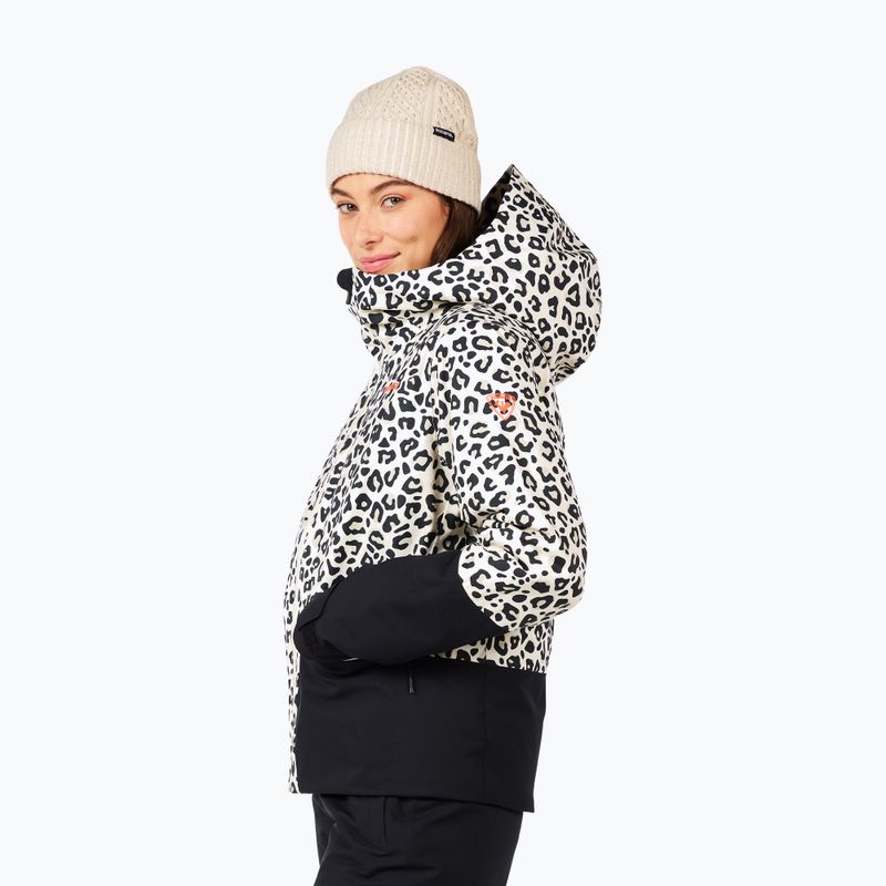 Dámská lyžařská bunda Rossignol Rochrun Allover nature wild leopard print 4