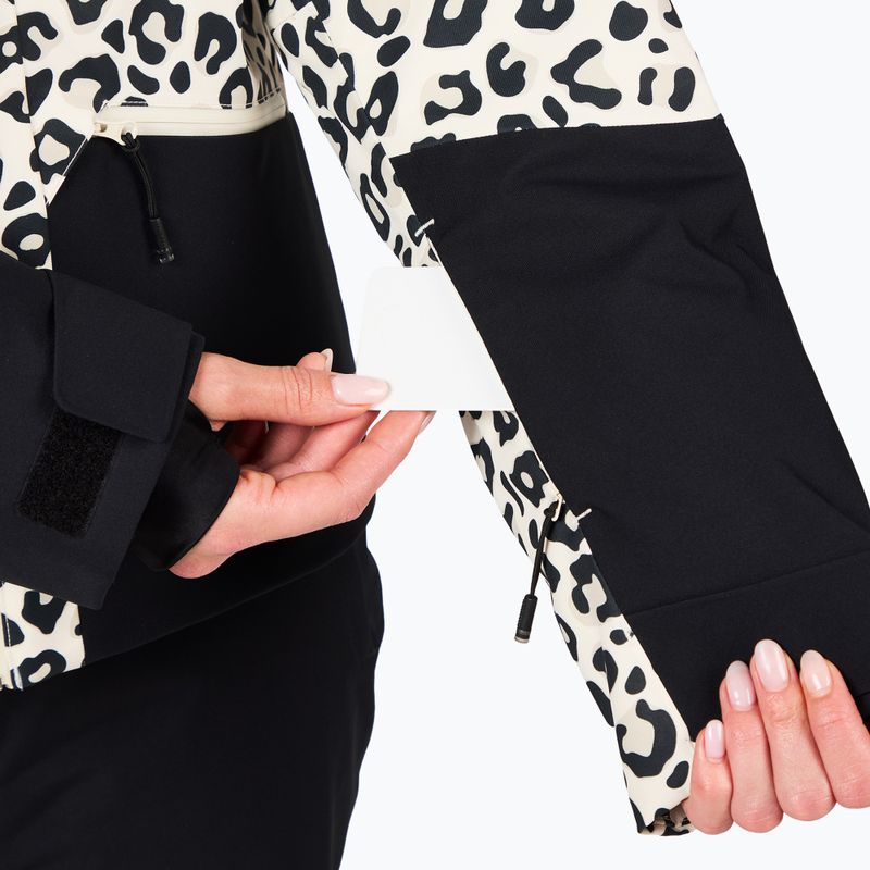 Dámská lyžařská bunda Rossignol Rochrun Allover nature wild leopard print 9