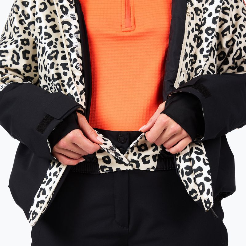Dámská lyžařská bunda Rossignol Rochrun Allover nature wild leopard print 16
