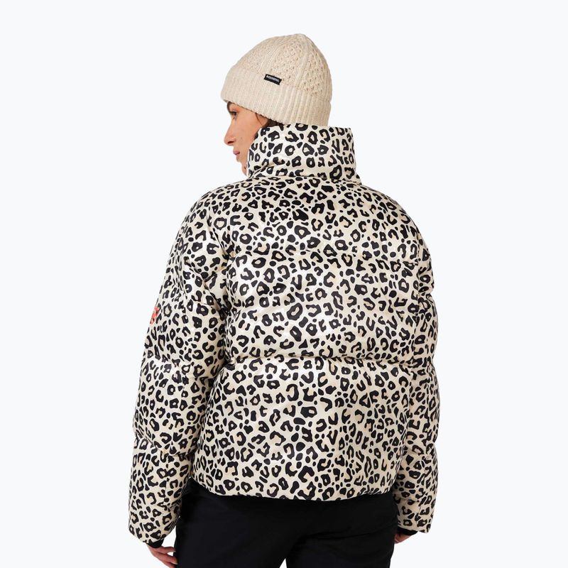 Dámská péřová bunda Rossignol Aretu Allover Down nature wild leopard print 3