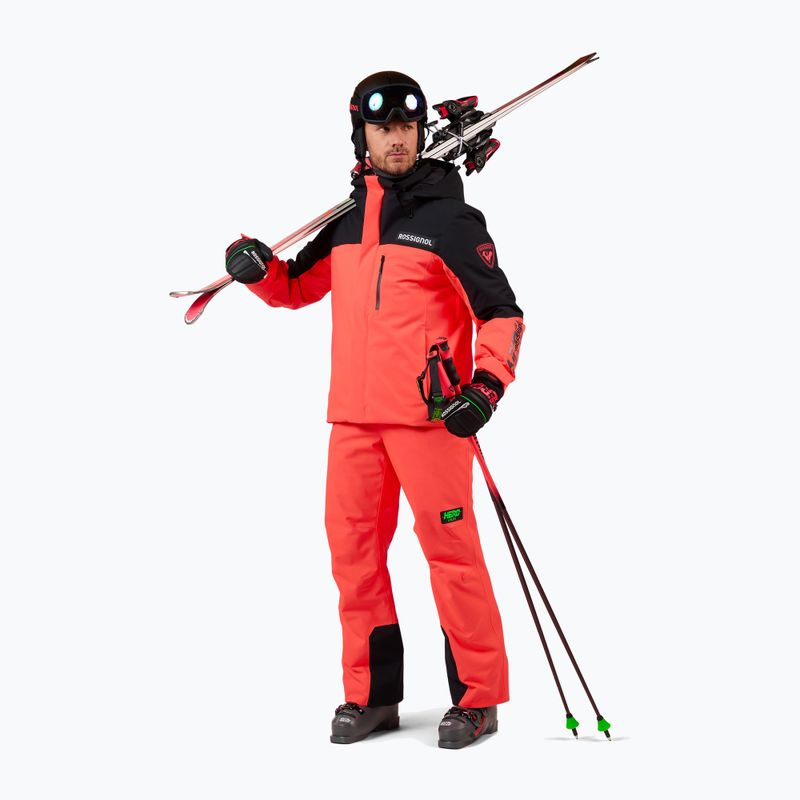 Pánské lyžařské kalhoty Rossignol Hero Insulated neon red 2