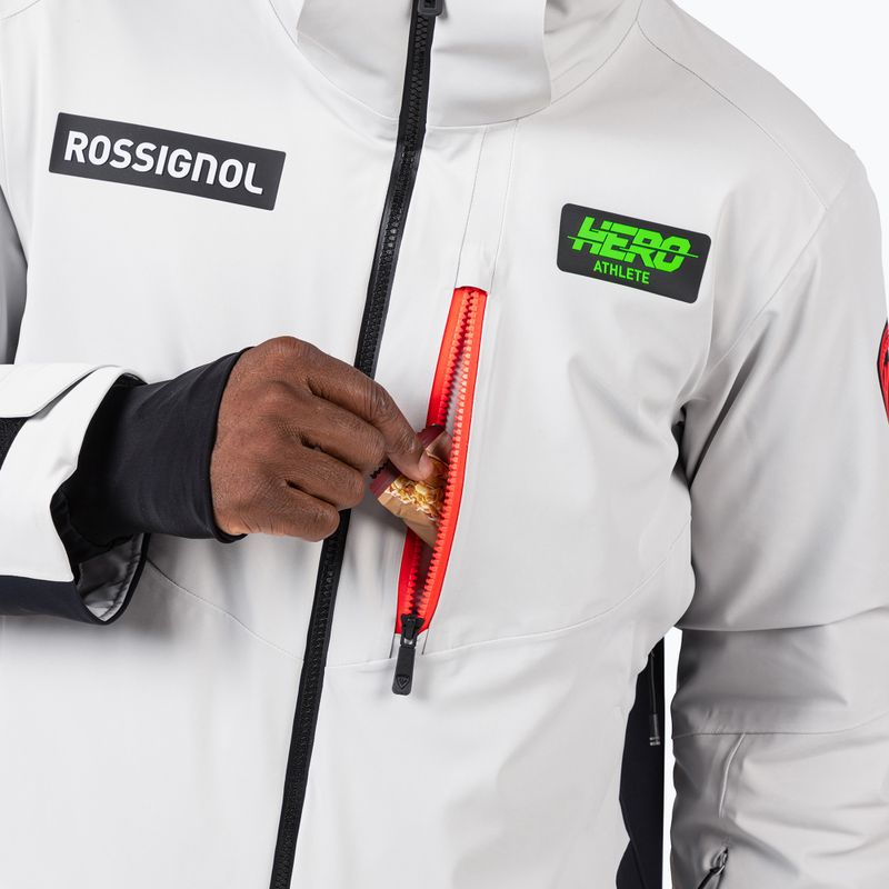 Pánská lyžařská bunda Rossignol Hero Blakside Insulated soft grey 9