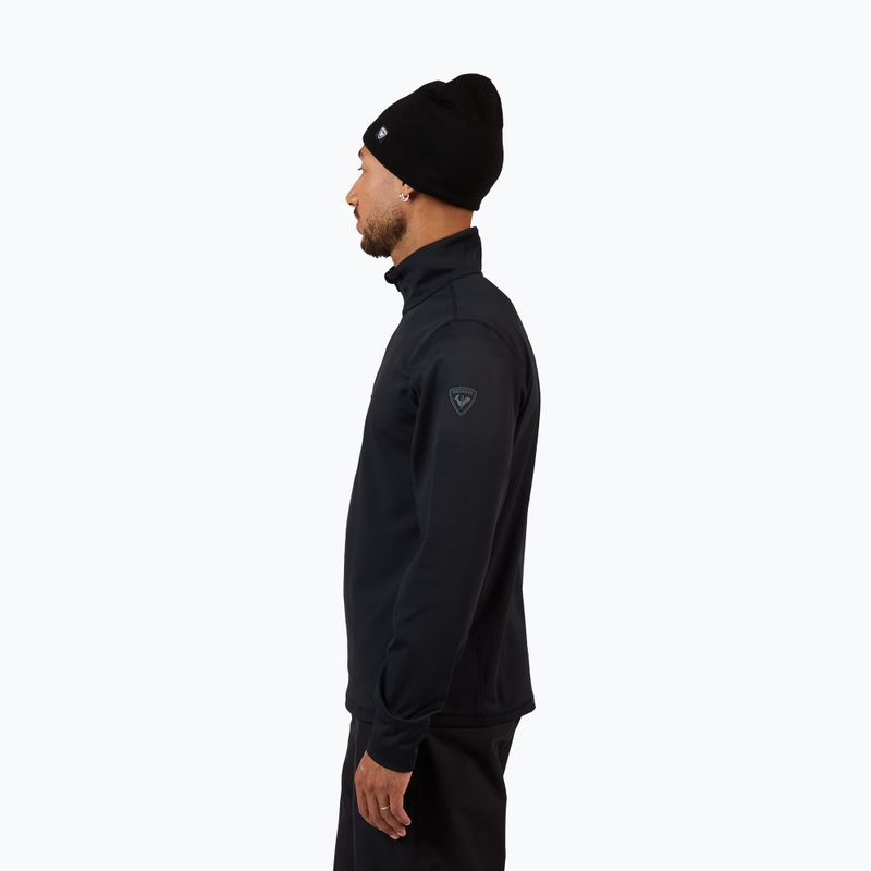 Pánská lyžařská mikina Rossignol Mid Layer Stertch Half Zip black 4