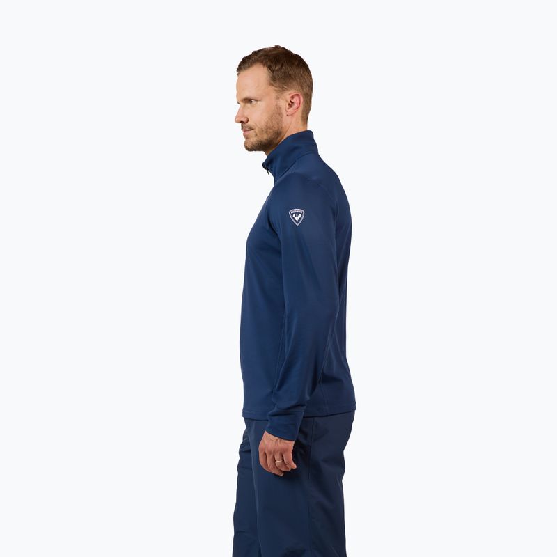 Pánská lyžařská mikina Rossignol Mid Layer Stertch Half Zip dark navy 4