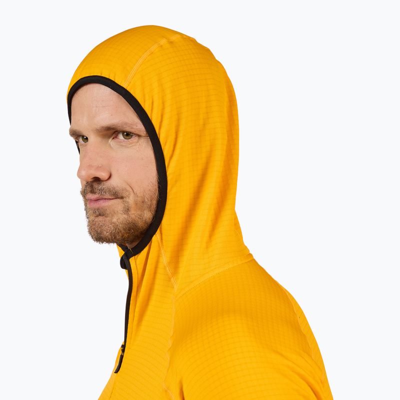 Pánská mikina Rossignol Blackside Mix Full Zip Hoodie Fleece saffron yellow 5
