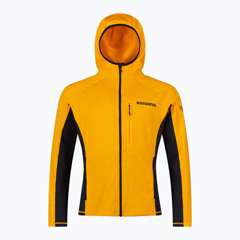 Pánská mikina Rossignol Blackside Mix Full Zip Hoodie Fleece saffron yellow 8