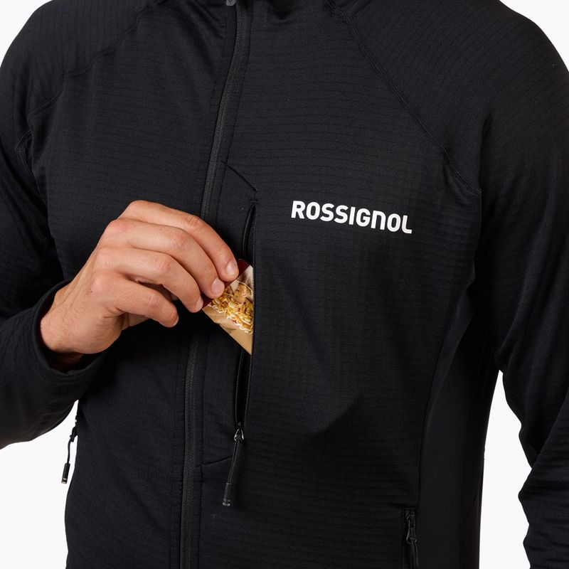 Pánská mikina Rossignol Blackside Mix Full Zip Hoodie Fleece black 6