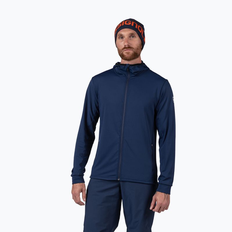 Pánská fleecová mikina Rossignol Mid Layer Stretch Hoodie dark navy