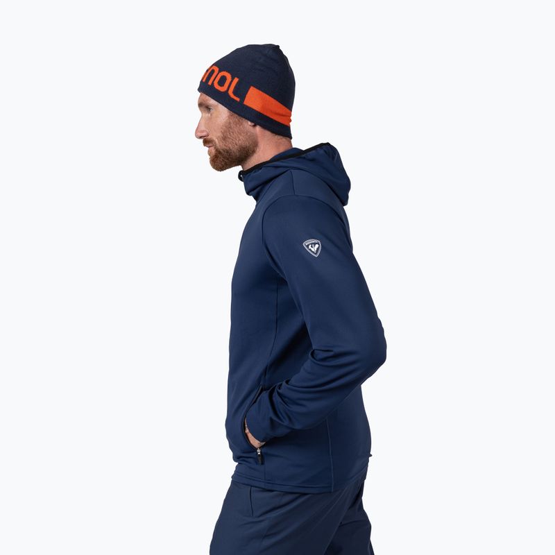 Pánská fleecová mikina Rossignol Mid Layer Stretch Hoodie dark navy 4