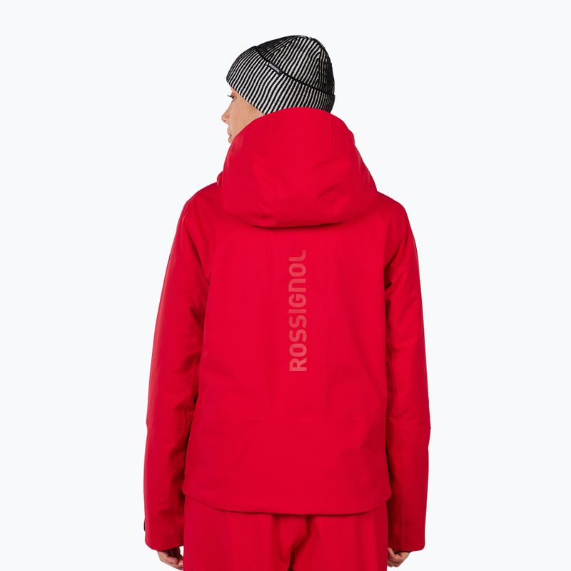 Dámská lyžařská bunda Rossignol Rochrun Insulated ruby red 3