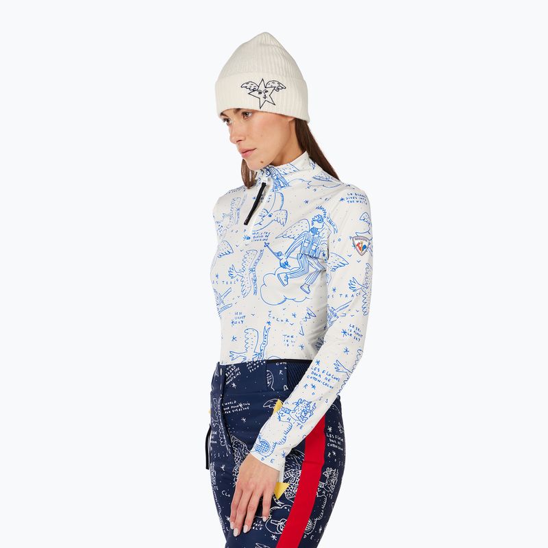 Dámská mikina Rossignol JCC Booster Half Zip snow angel arctic print 4