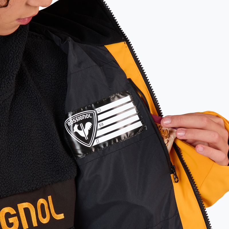 Dětská lyžařská bunda Rossignol Siz Quiled saffron yellow 12