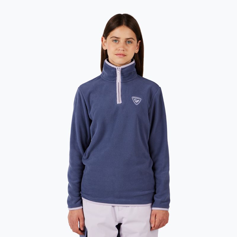 Dětská fleecová mikina Rossignol Jr Strawpile Fleece Fz true night blue 2