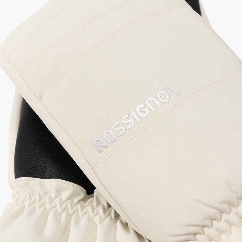 Dámské lyžařské rukavice Rossignol Perfy M natural white 2