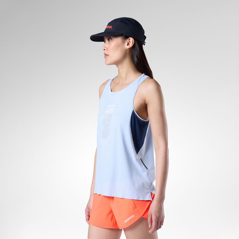 Dámské běžecké tričko Rossignol Sapa Ultra Tank blue aura 4