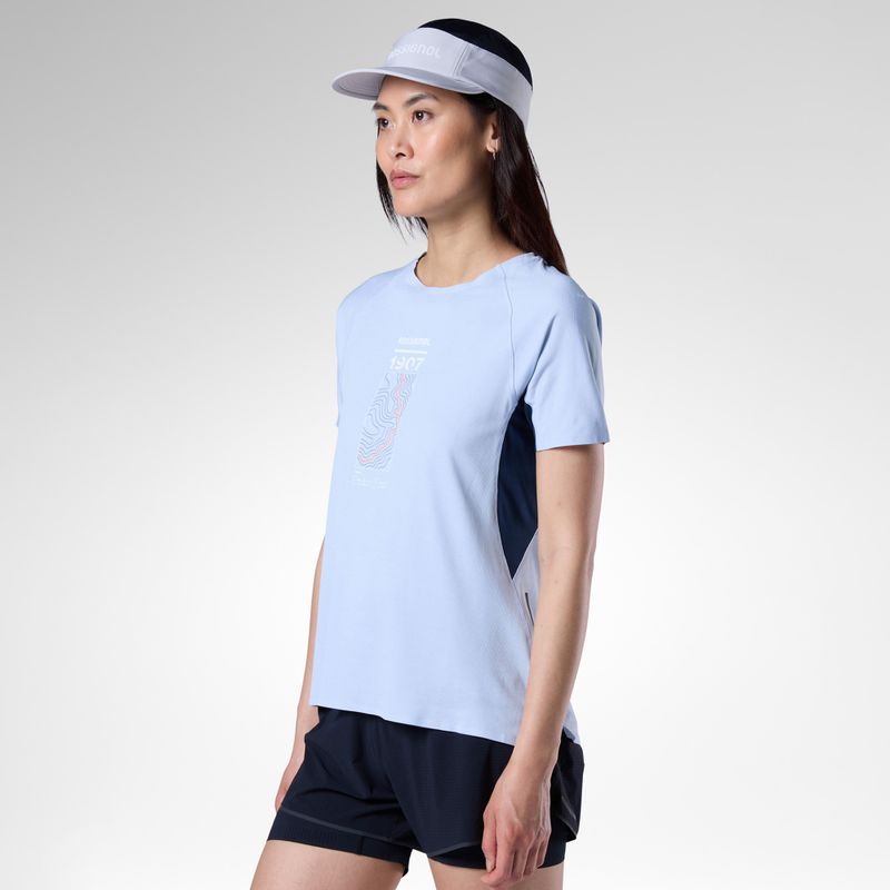 Dámské běžecké tričko Rossignol Sapa Ultra Tee blue aura 5