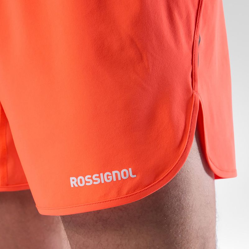 Pánské běžecké šortky Rossignol Sapa 5" neon red 7