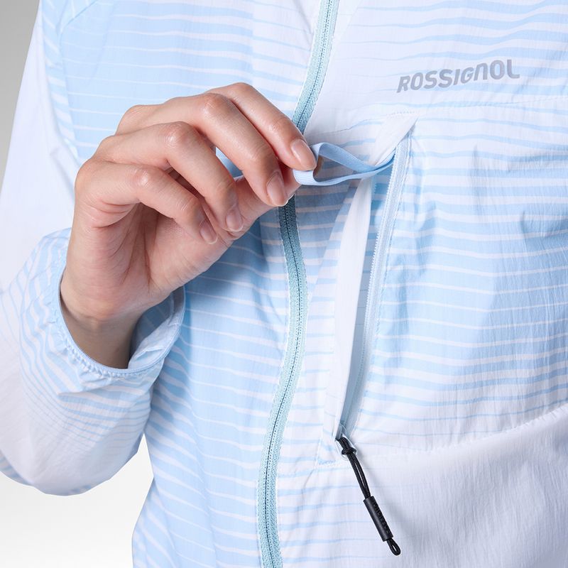 Dámská běžecká bunda Rossignol Sidelhorn PKB aura blue line fogg 9
