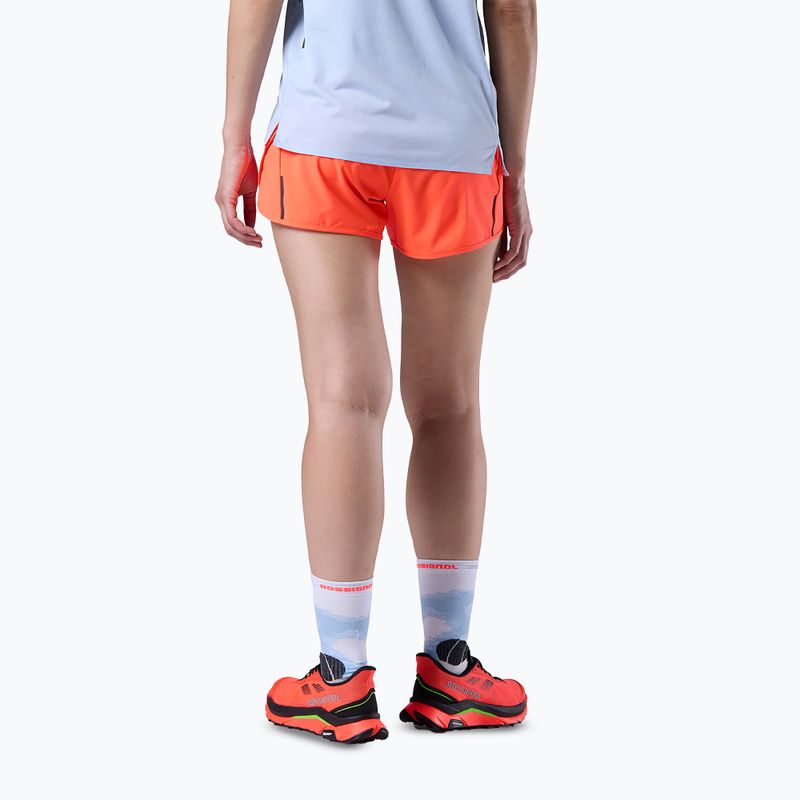 Dámské běžecké šortky Rossignol Sapa neon red 3