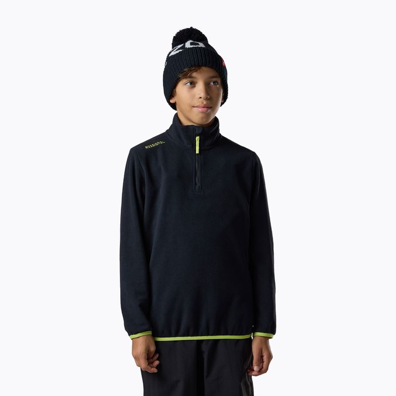 Dětská fleecová mikina Rossignol Quarter Zip Polar Fleece black 2