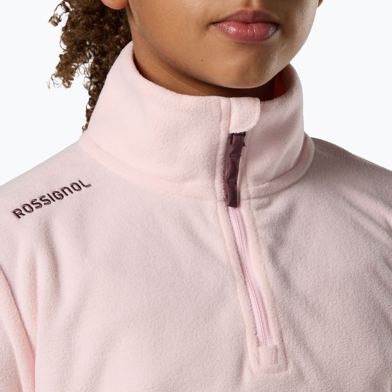 Dětská fleecová mikina Rossignol Quarter Zip Polar Fleece pale lilac 6