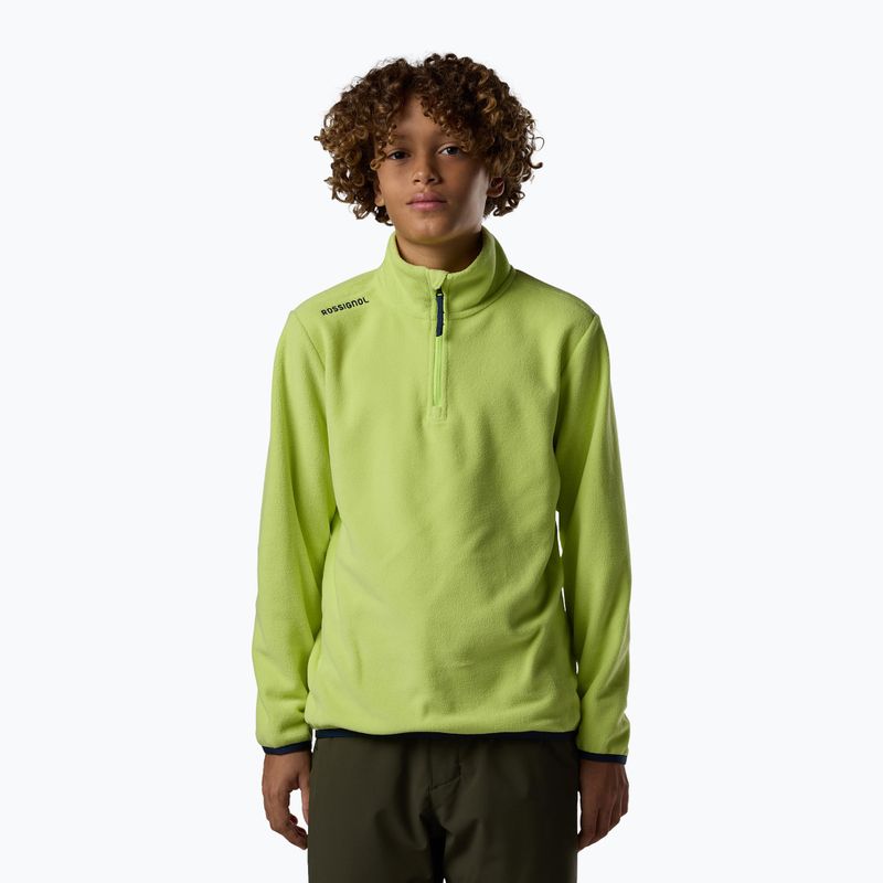 Dětská fleecová mikina Rossignol Quarter Zip Polar Fleece wild lime 2