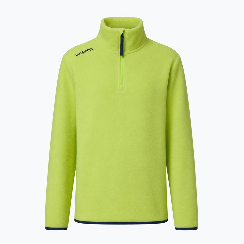 Dětská fleecová mikina Rossignol Quarter Zip Polar Fleece wild lime 9