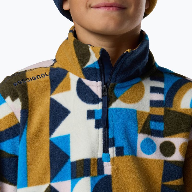 Dětská fleecová mikina Rossignol Quarter Zip Polar Fleece jr potpourri dazzle blue 6
