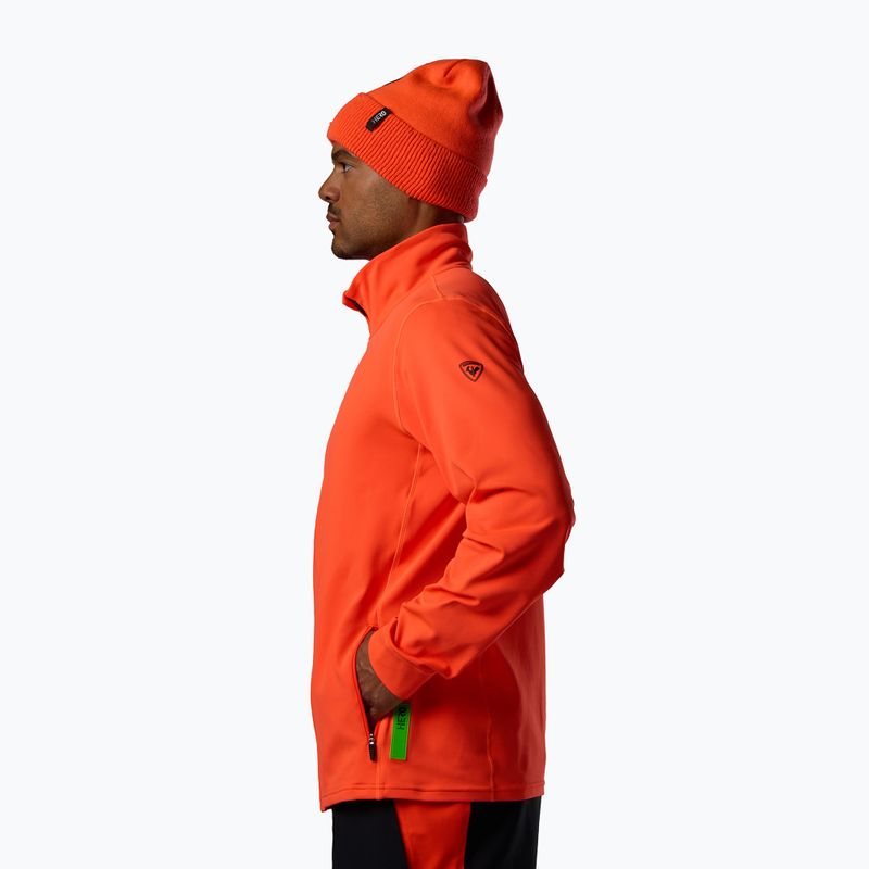 Pánská mikina Rossignol Hero Stretch Fleece neon red 4