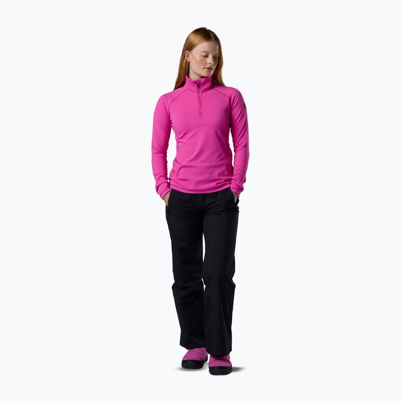 Dámská fleecová mikina Rossignol Mid Layer Stretch Half Zip electric fuchsia 2