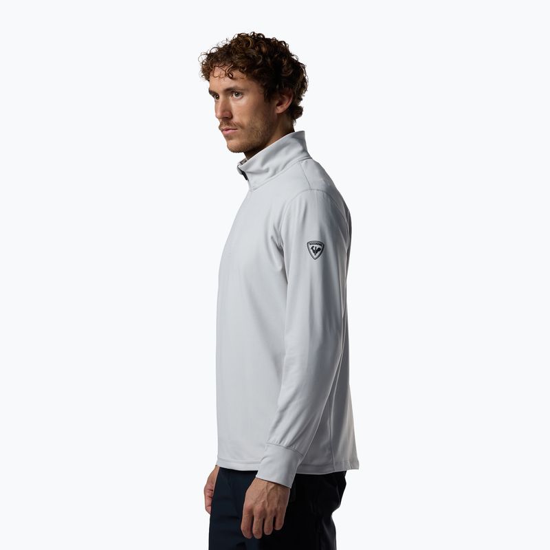 Pánská lyžařská mikina Rossignol Mid Layer Stertch Half Zip light grey 4