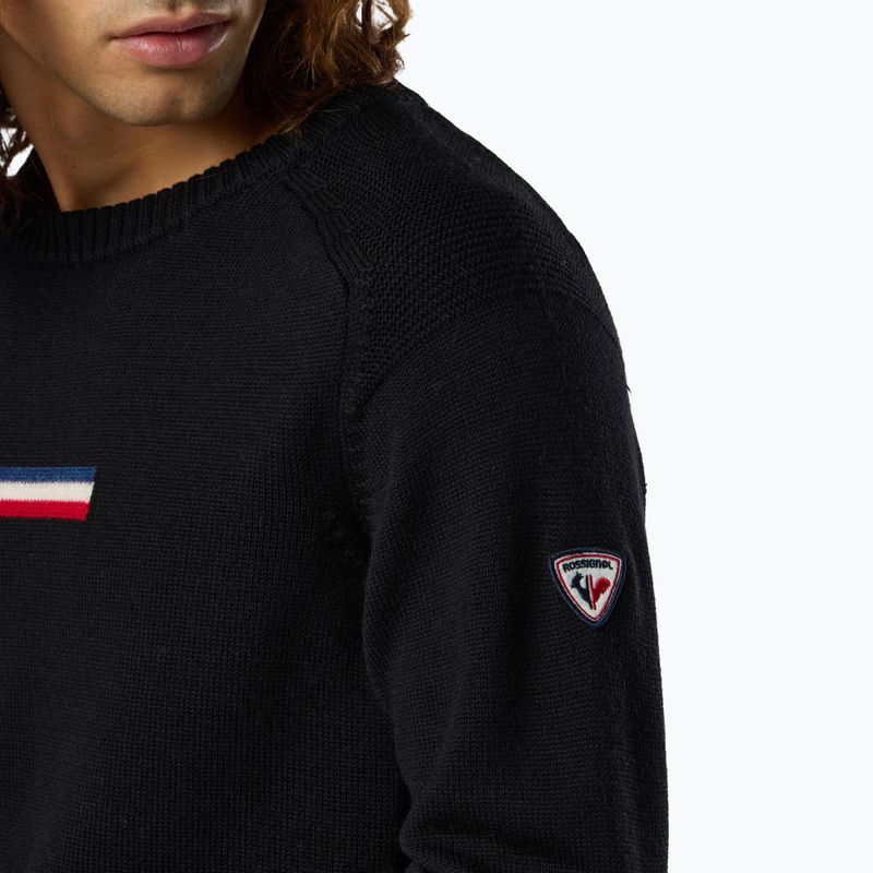 Pánský svetr Rossignol Odysseus Crew Merino black 6